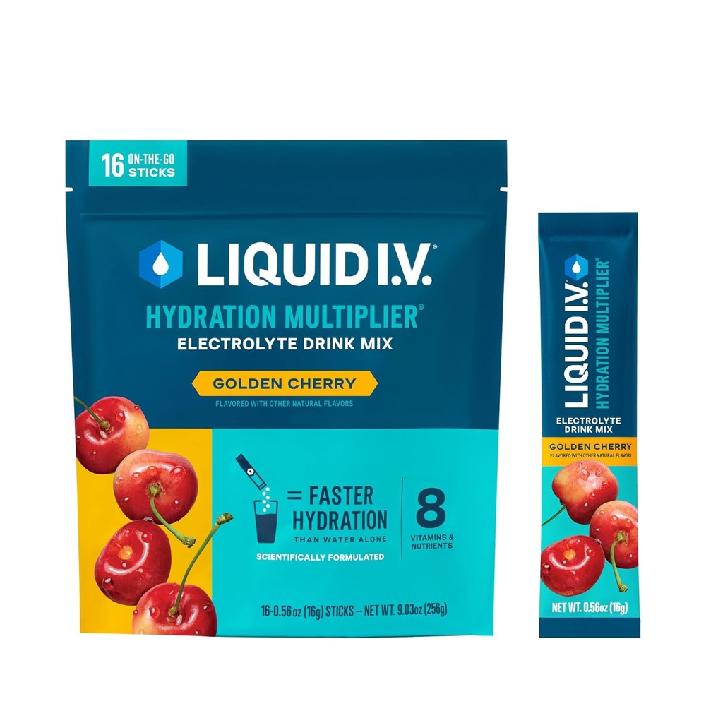 image:imageLiquid IV Hydration Multiplier  Concord Grape  Electrolyte Powder Drink Mix  1 Pack 16 ServingsGolden Cherry