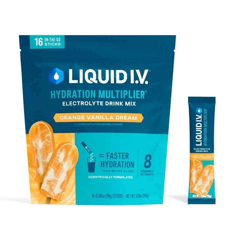 image:imageLiquid IV Hydration Multiplier  Concord Grape  Electrolyte Powder Drink Mix  1 Pack 16 ServingsOrange Vanilla Dream