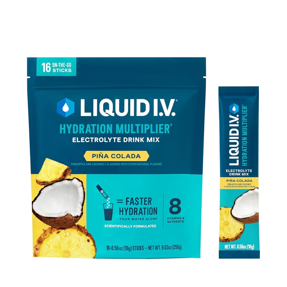 image:imageLiquid IV Hydration Multiplier  Concord Grape  Electrolyte Powder Drink Mix  1 Pack 16 ServingsPina Colada