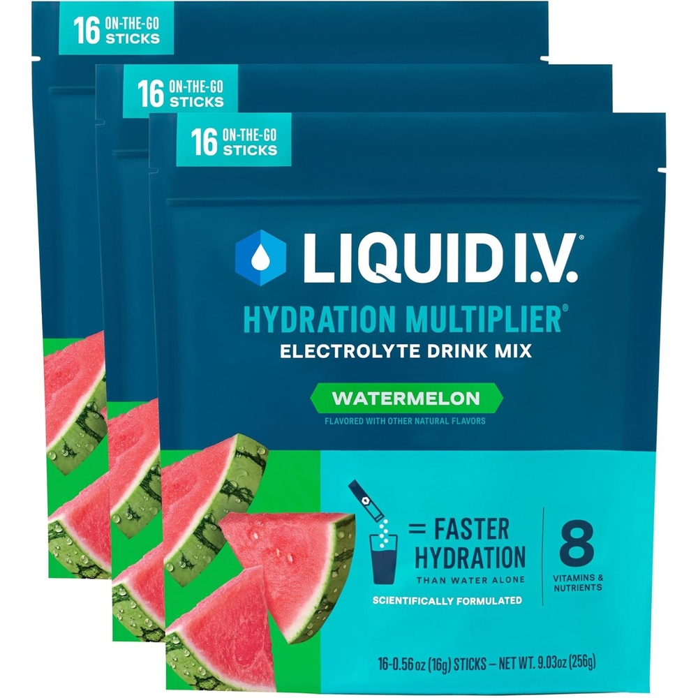 image:imageLiquid IV Hydration Multiplier  Grapefruit  Electrolyte Powder Drink Mix  3 Pack 48 ServingsWatermelon