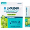 Liquid I.V.® Hydration Multiplier Sugar-Free – Raspberry Melon | Electrolyte Powder Drink Mix | 1 Pack (14 Servings)(Green Grape)
