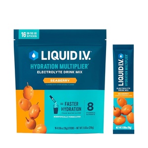 Liquid I.V.® Hydration Multiplier – Concord Grape | Electrolyte Powder Drink Mix | 1 Pack (16 Servings)(Seaberry)