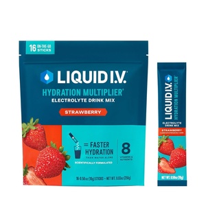 Liquid I.V.® Hydration Multiplier – Concord Grape | Electrolyte Powder Drink Mix | 1 Pack (16 Servings)(Strawberry)