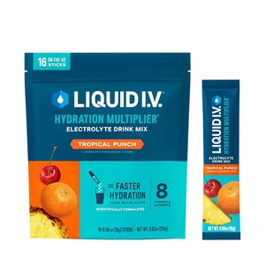 Liquid I.V.® Hydration Multiplier – Concord Grape | Electrolyte Powder Drink Mix | 1 Pack (16 Servings)(Tropical Punch)