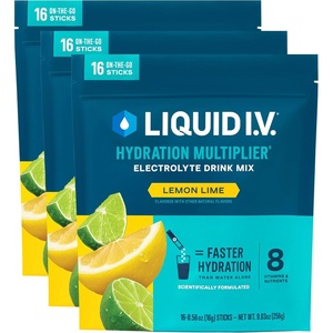 Liquid I.V.® Hydration Multiplier – Grapefruit | Electrolyte Powder Drink Mix | 3 Pack (48 Servings)(Lemon Lime)