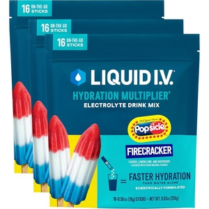 Liquid I.V.® Hydration Multiplier – Grapefruit | Electrolyte Powder Drink Mix | 3 Pack (48 Servings)(Popsicle Firecracker)