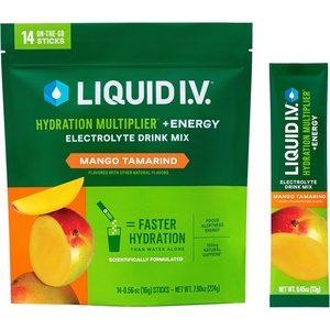 Liquid I.V.® Hydration Multiplier +Energy – Mango Tamarind | Electrolyte Powder Drink Mix | 1 Pack (14 Servings)(Mango Tamarind)